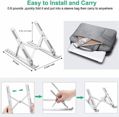 Aluminum Alloy Portable Laptop Stand Foldable