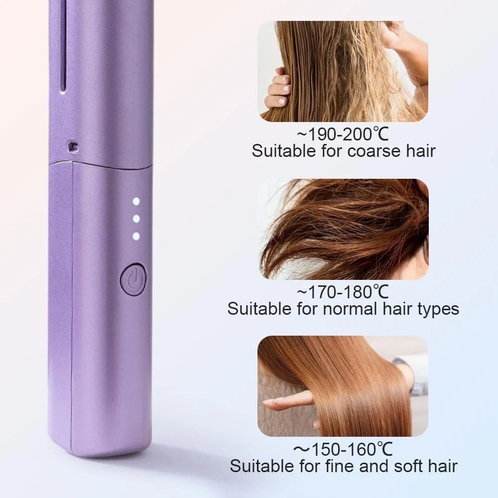 Rechargeable Hair Comb Straightener