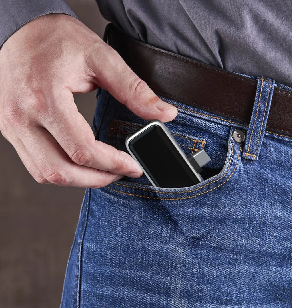 GT Storage USB-C & lightning port Magnetic Extended Storage for iPhone