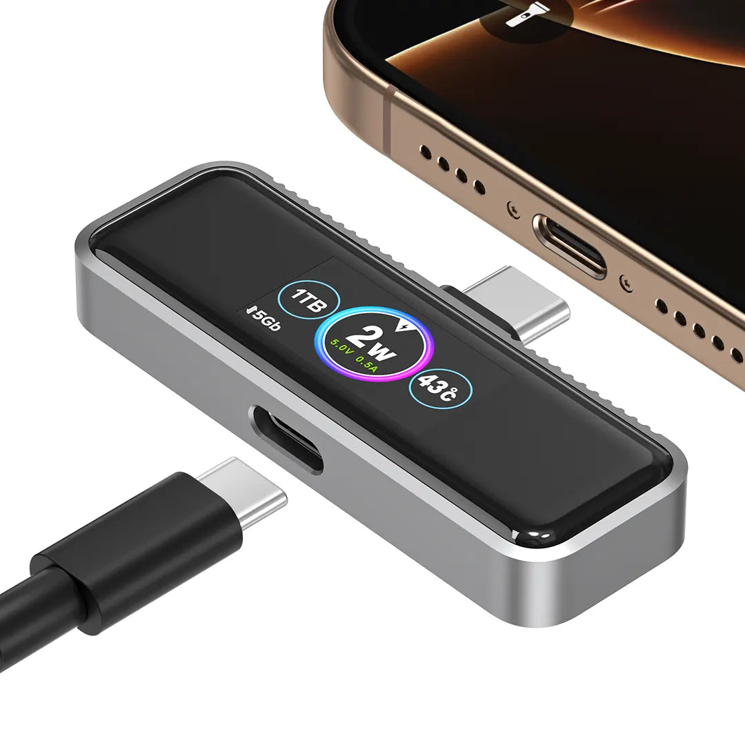 GT Storage USB-C & lightning port Magnetic Extended Storage for iPhone