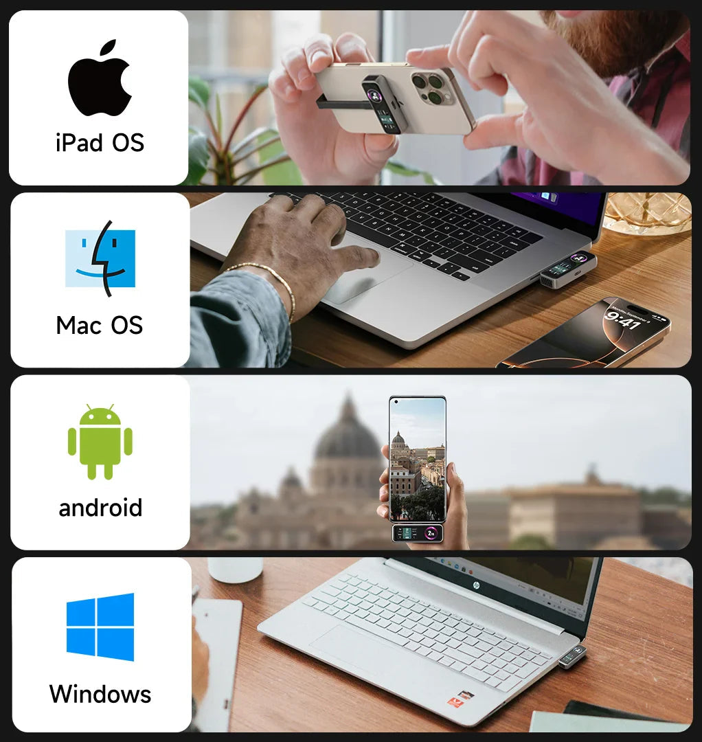 GT Storage USB-C & lightning port Magnetic Extended Storage for iPhone
