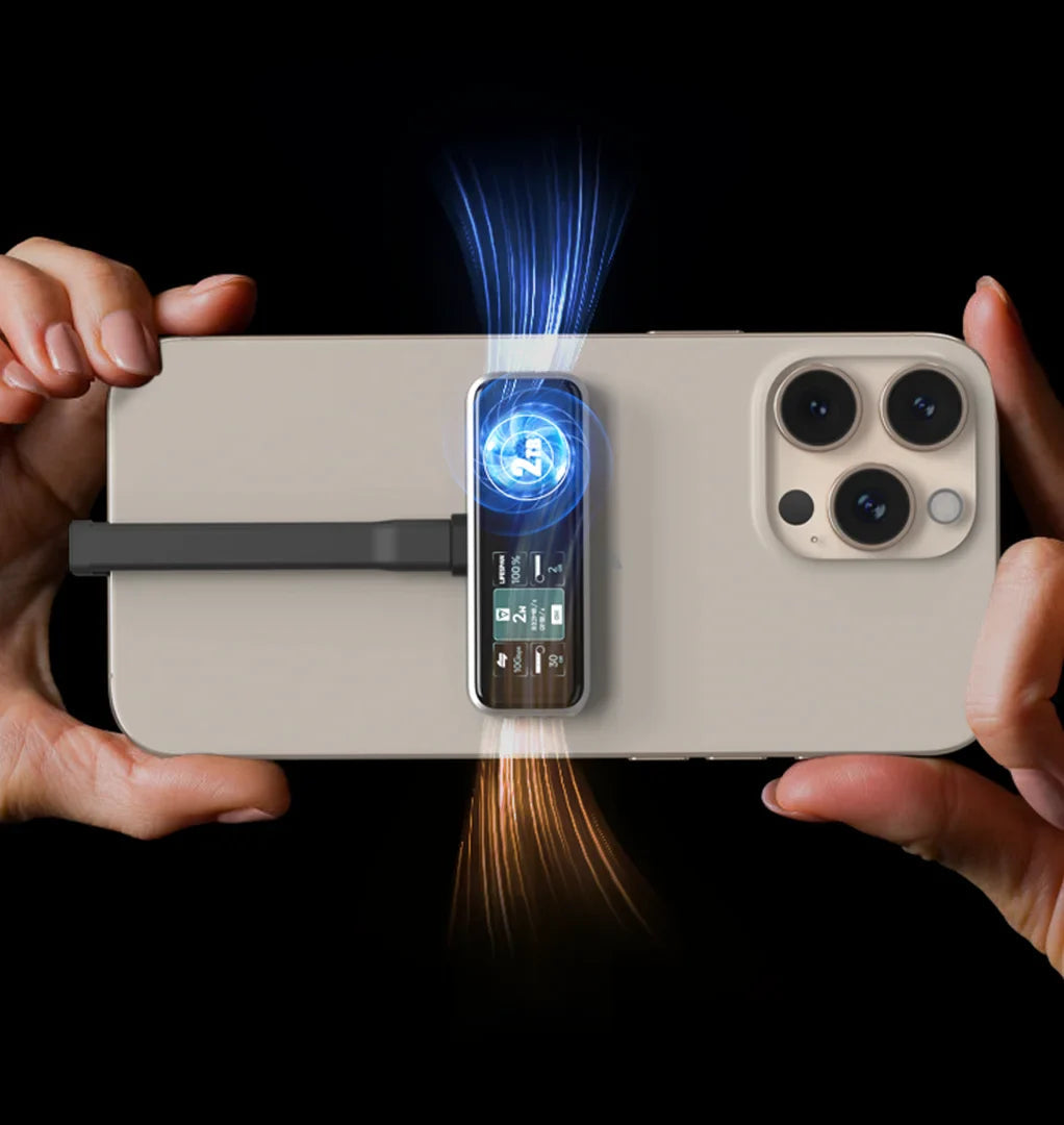 GT Storage USB-C & lightning port Magnetic Extended Storage for iPhone