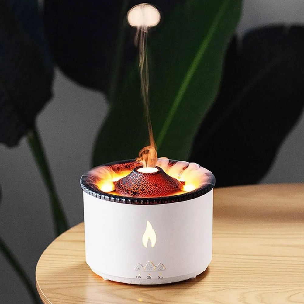 Ultrasonic volcano flame Humidifier